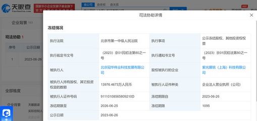 紫光展銳上億股權遭凍結，通訊設備代理業務面臨挑戰